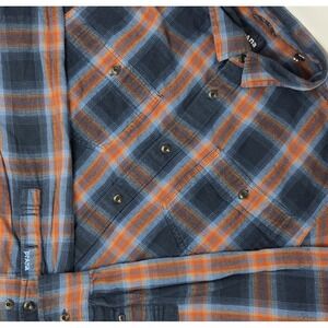 Prana‎ Dolberg Flannel Shirt Mens Medium Multicolor Plaid Button Down Hiking